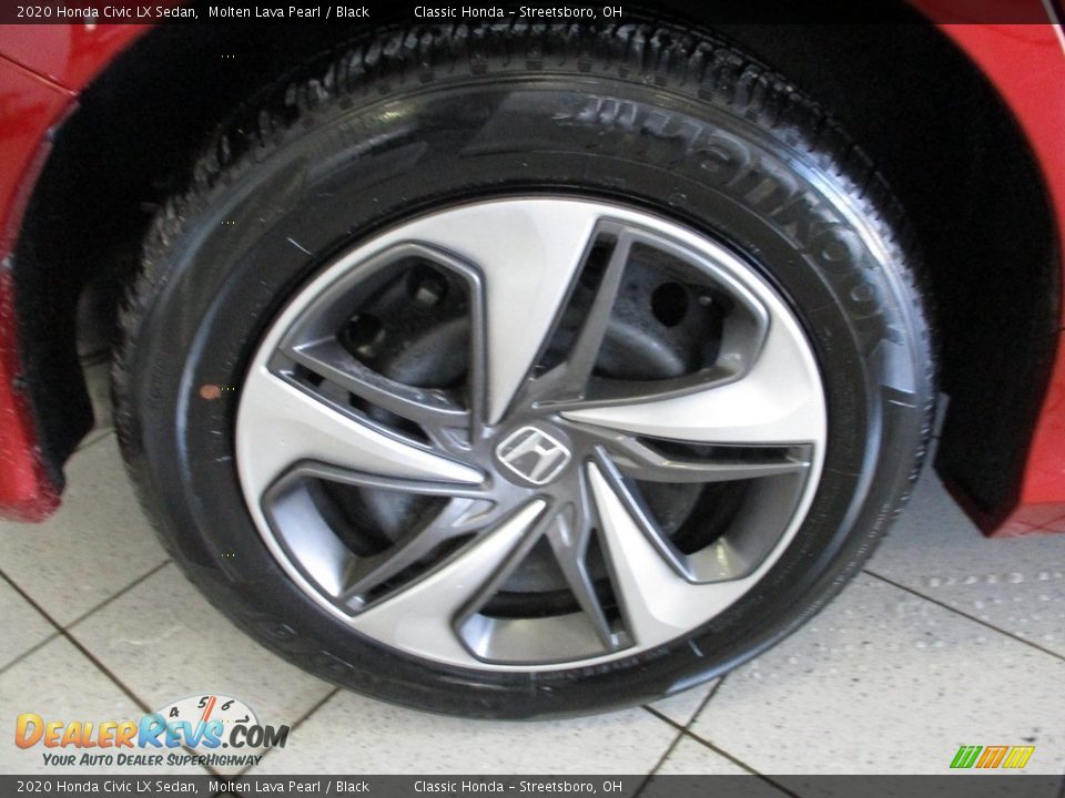 2020 Honda Civic LX Sedan Molten Lava Pearl / Black Photo #6