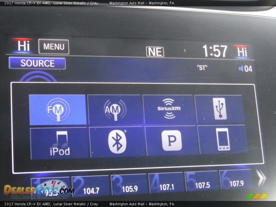 2017 Honda CR-V EX AWD Lunar Silver Metallic / Gray Photo #23