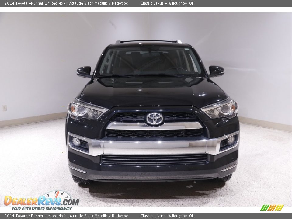 2014 Toyota 4Runner Limited 4x4 Attitude Black Metallic / Redwood Photo #2