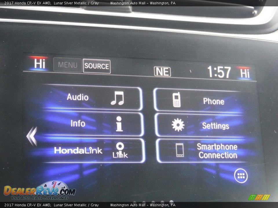 2017 Honda CR-V EX AWD Lunar Silver Metallic / Gray Photo #24