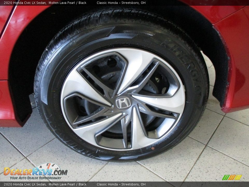 2020 Honda Civic LX Sedan Molten Lava Pearl / Black Photo #11