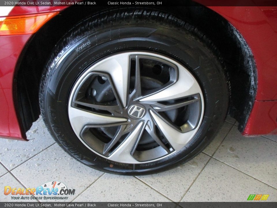 2020 Honda Civic LX Sedan Molten Lava Pearl / Black Photo #12