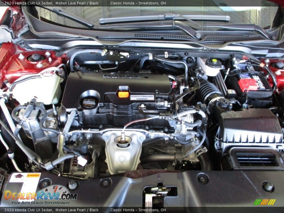 2020 Honda Civic LX Sedan Molten Lava Pearl / Black Photo #13