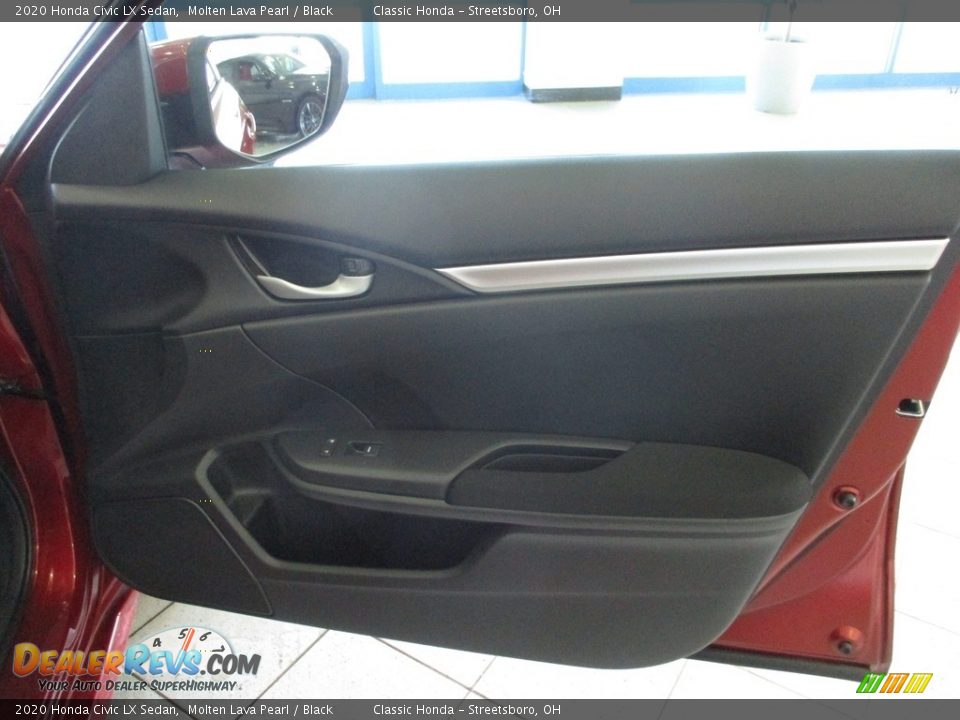 2020 Honda Civic LX Sedan Molten Lava Pearl / Black Photo #14