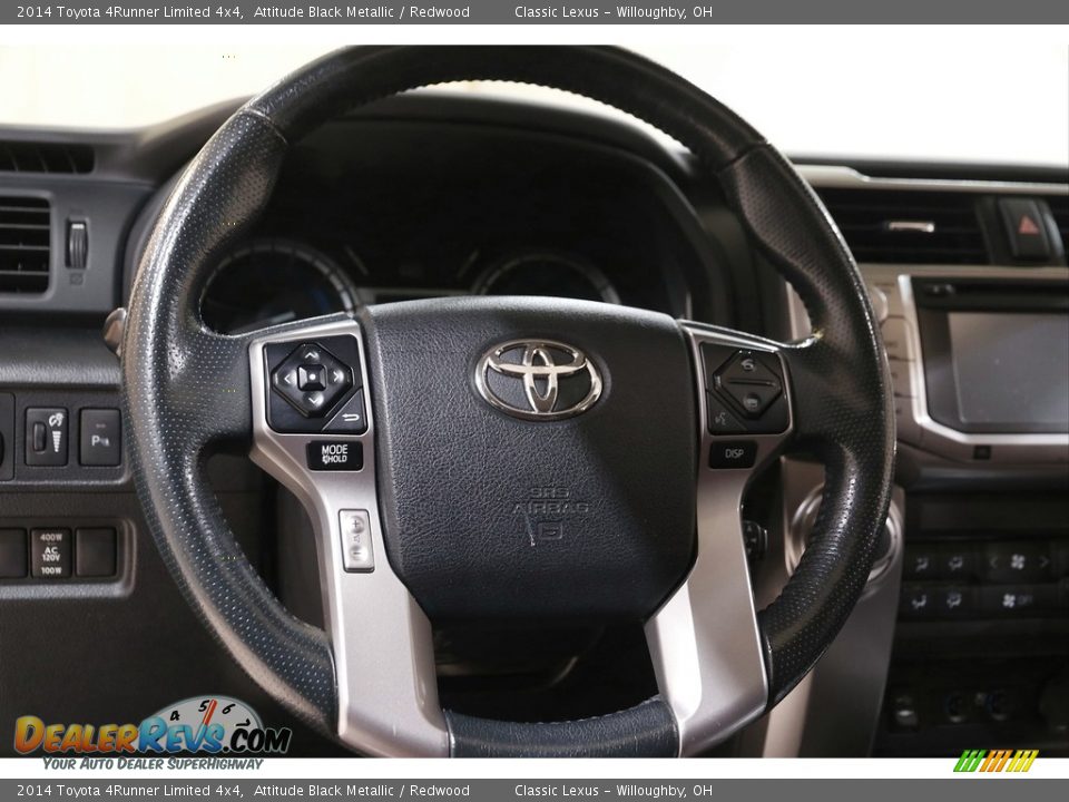 2014 Toyota 4Runner Limited 4x4 Attitude Black Metallic / Redwood Photo #7