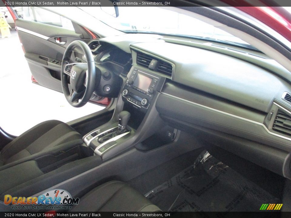 2020 Honda Civic LX Sedan Molten Lava Pearl / Black Photo #15