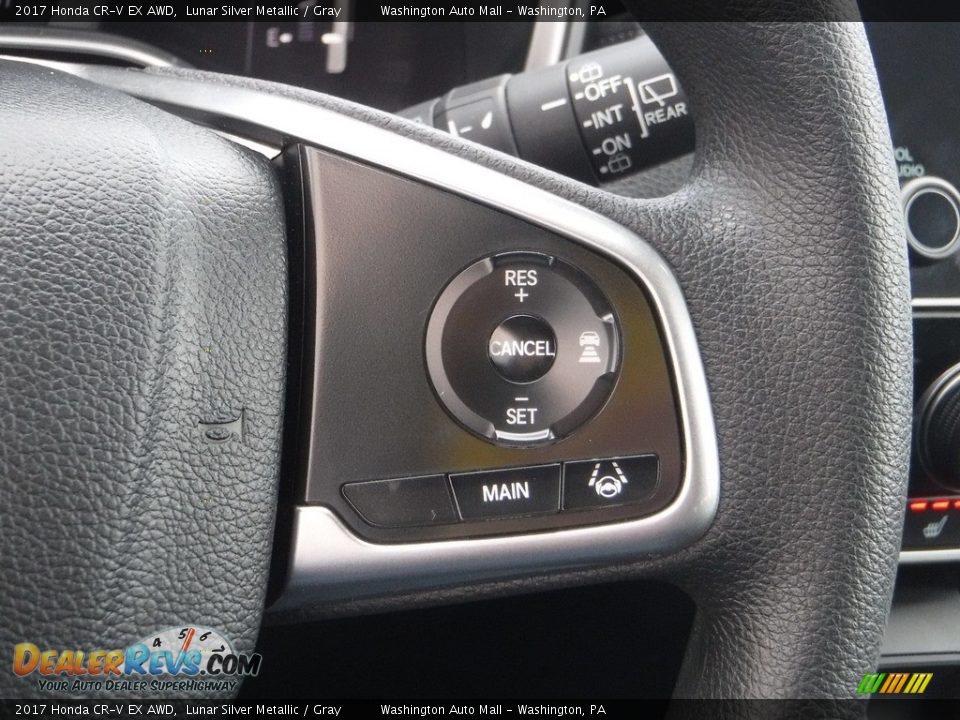 2017 Honda CR-V EX AWD Lunar Silver Metallic / Gray Photo #28