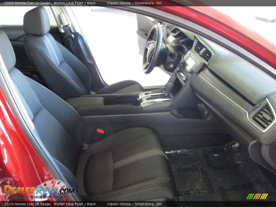 2020 Honda Civic LX Sedan Molten Lava Pearl / Black Photo #16