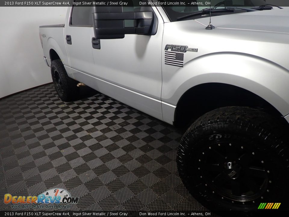 2013 Ford F150 XLT SuperCrew 4x4 Ingot Silver Metallic / Steel Gray Photo #4