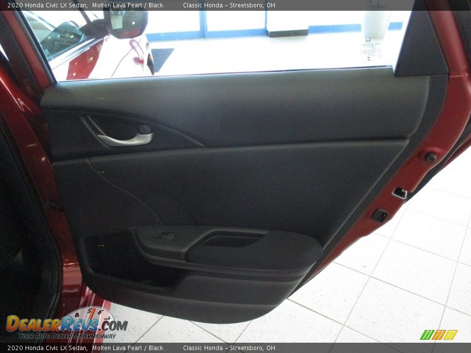 2020 Honda Civic LX Sedan Molten Lava Pearl / Black Photo #17