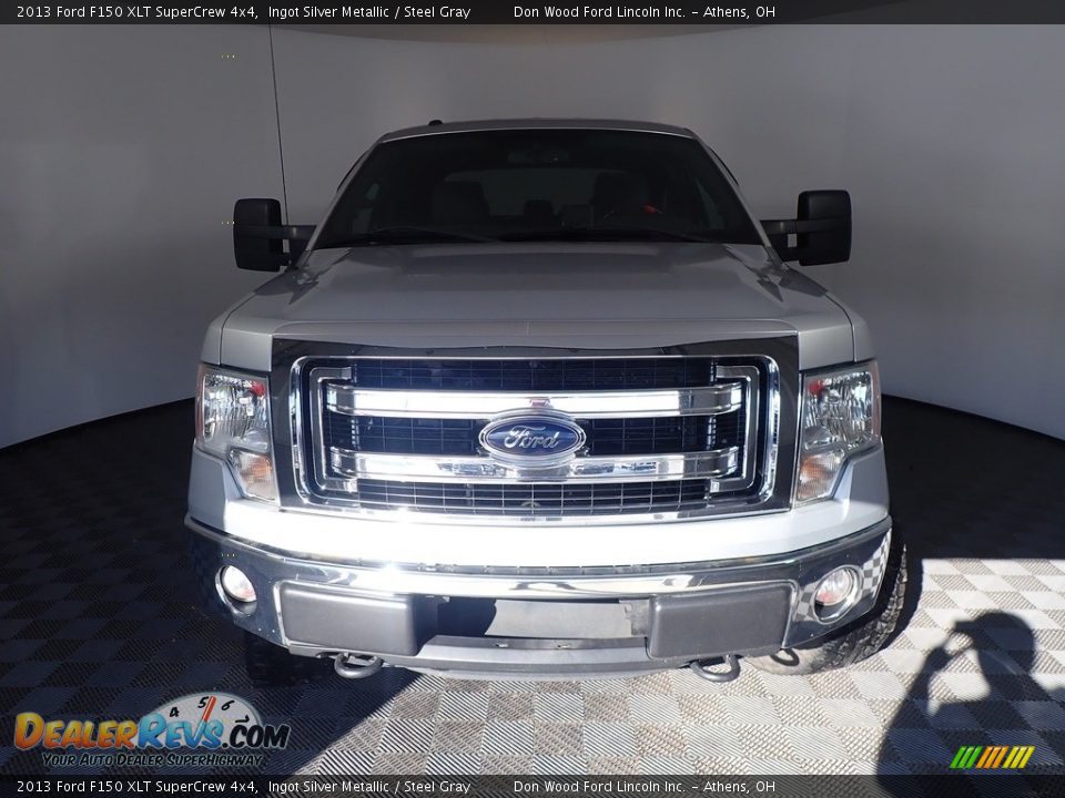 2013 Ford F150 XLT SuperCrew 4x4 Ingot Silver Metallic / Steel Gray Photo #5