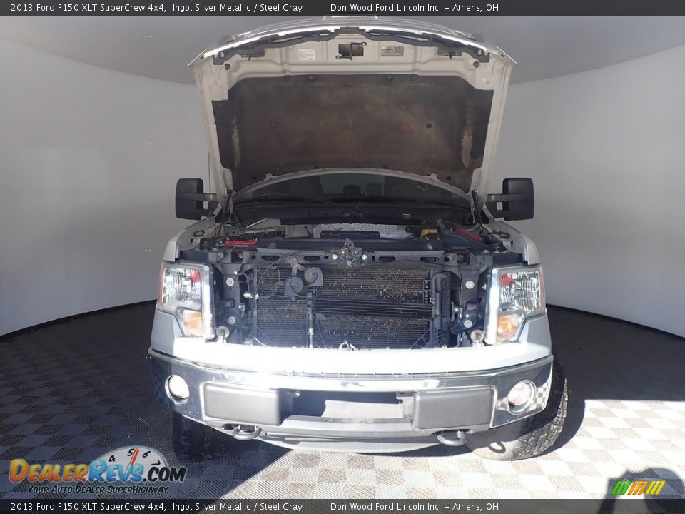 2013 Ford F150 XLT SuperCrew 4x4 Ingot Silver Metallic / Steel Gray Photo #6
