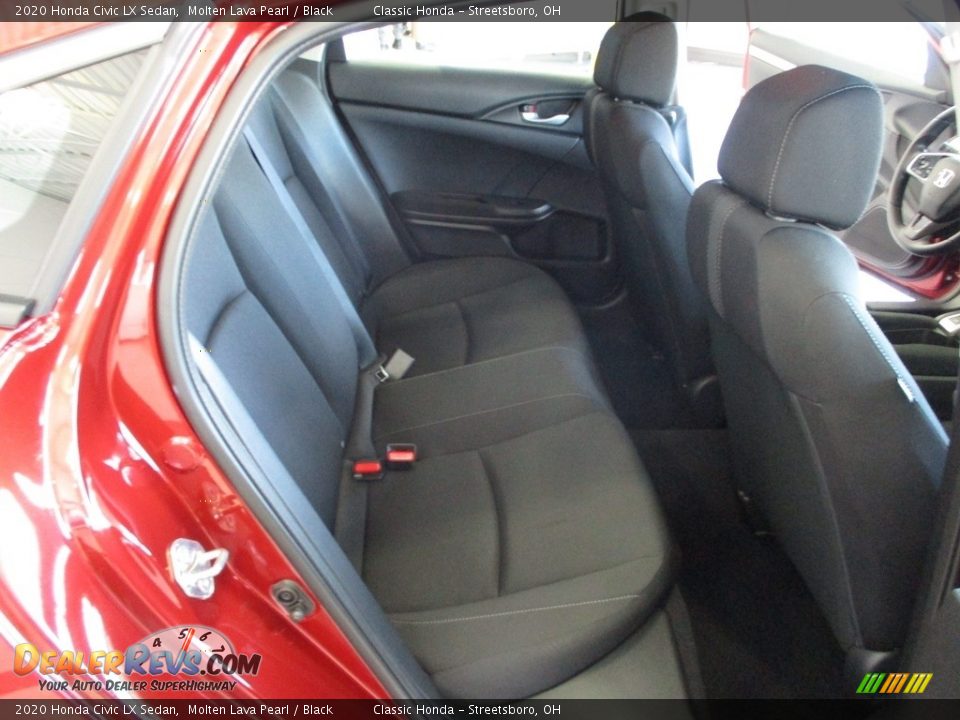 2020 Honda Civic LX Sedan Molten Lava Pearl / Black Photo #19