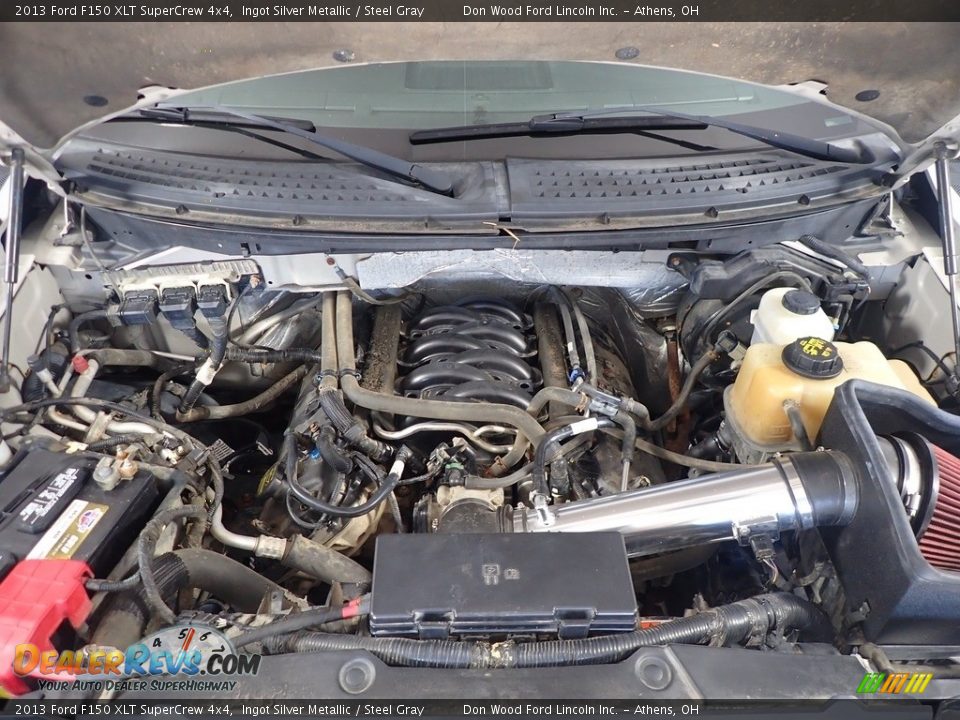 2013 Ford F150 XLT SuperCrew 4x4 Ingot Silver Metallic / Steel Gray Photo #7