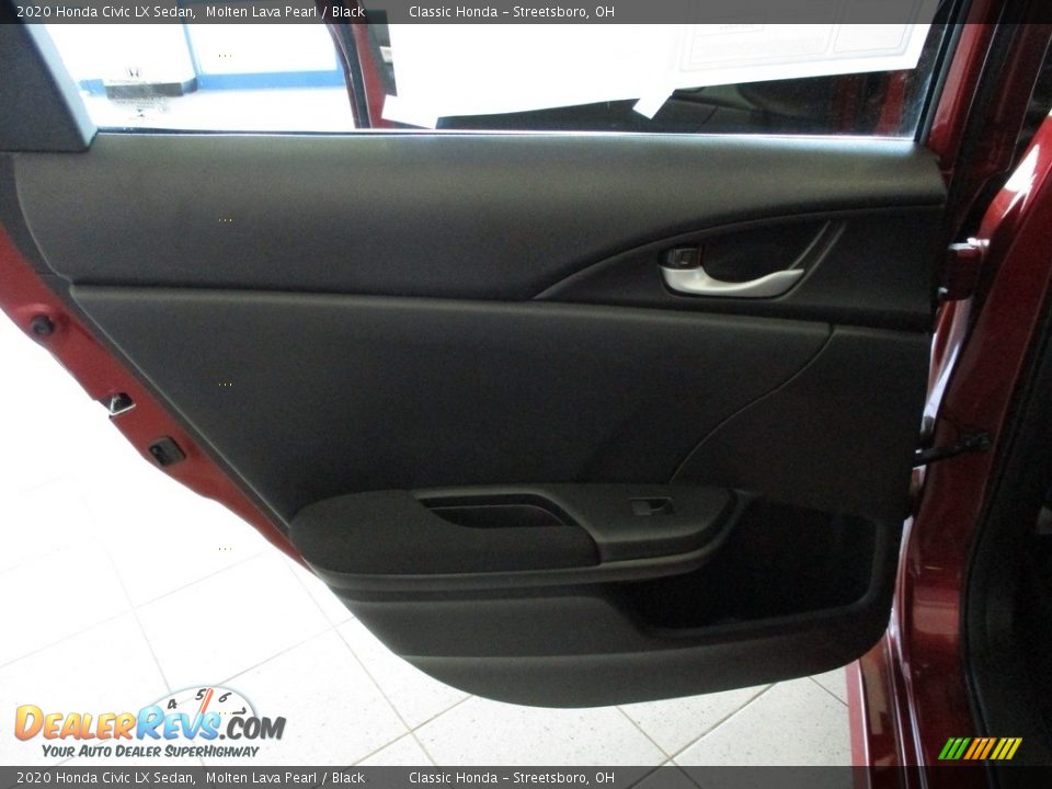 2020 Honda Civic LX Sedan Molten Lava Pearl / Black Photo #22