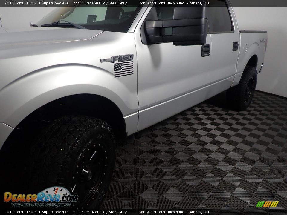 2013 Ford F150 XLT SuperCrew 4x4 Ingot Silver Metallic / Steel Gray Photo #10