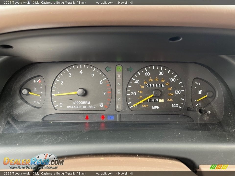 1995 Toyota Avalon XLS Gauges Photo #20