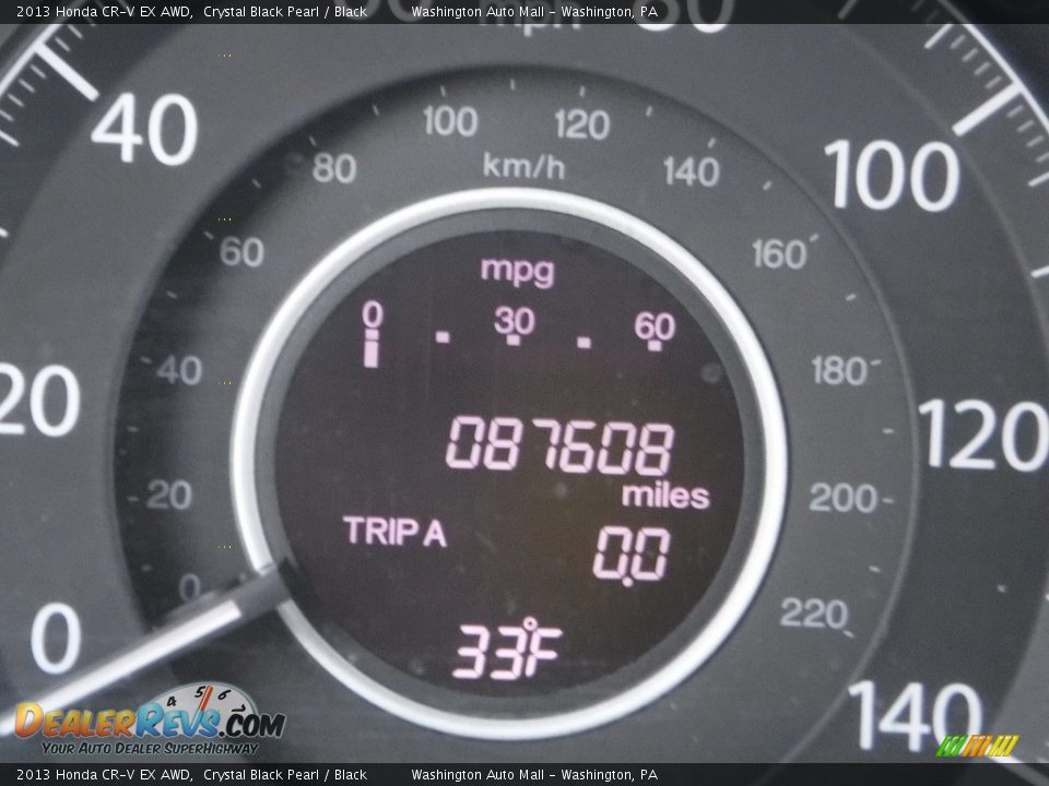 2013 Honda CR-V EX AWD Crystal Black Pearl / Black Photo #27