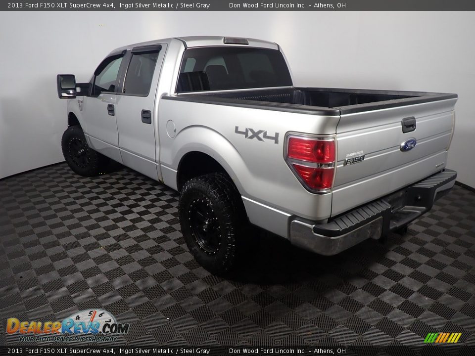 2013 Ford F150 XLT SuperCrew 4x4 Ingot Silver Metallic / Steel Gray Photo #11