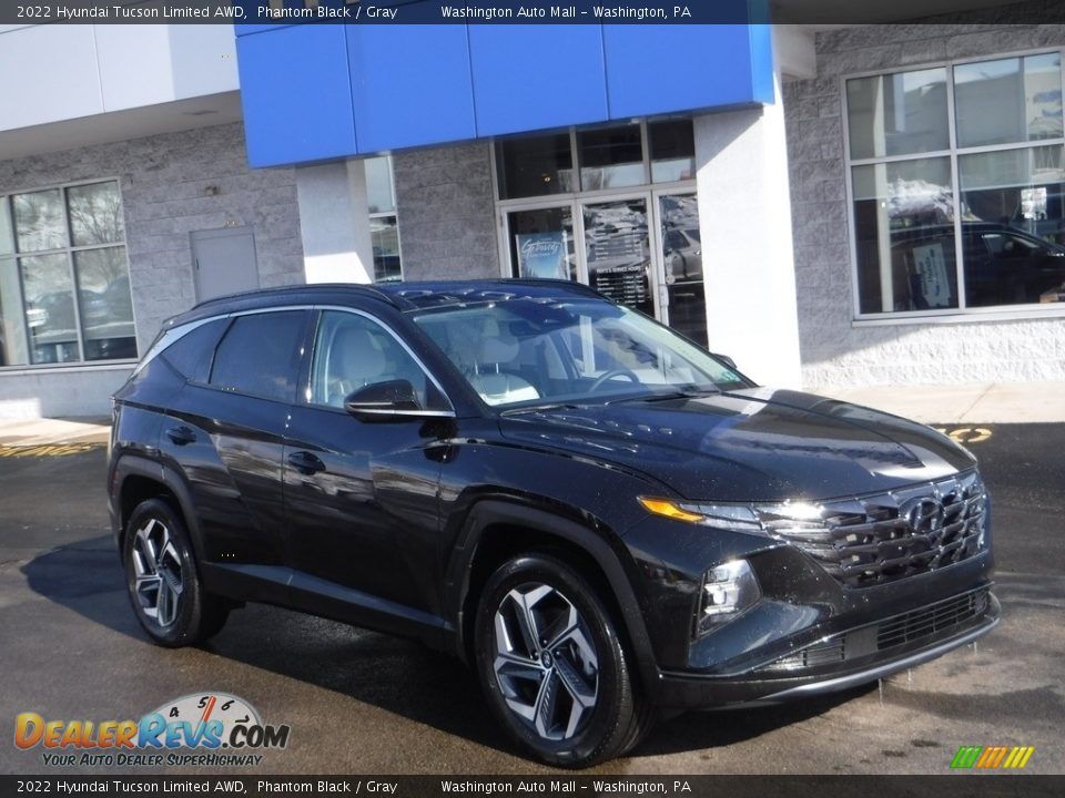 2022 Hyundai Tucson Limited AWD Phantom Black / Gray Photo #1