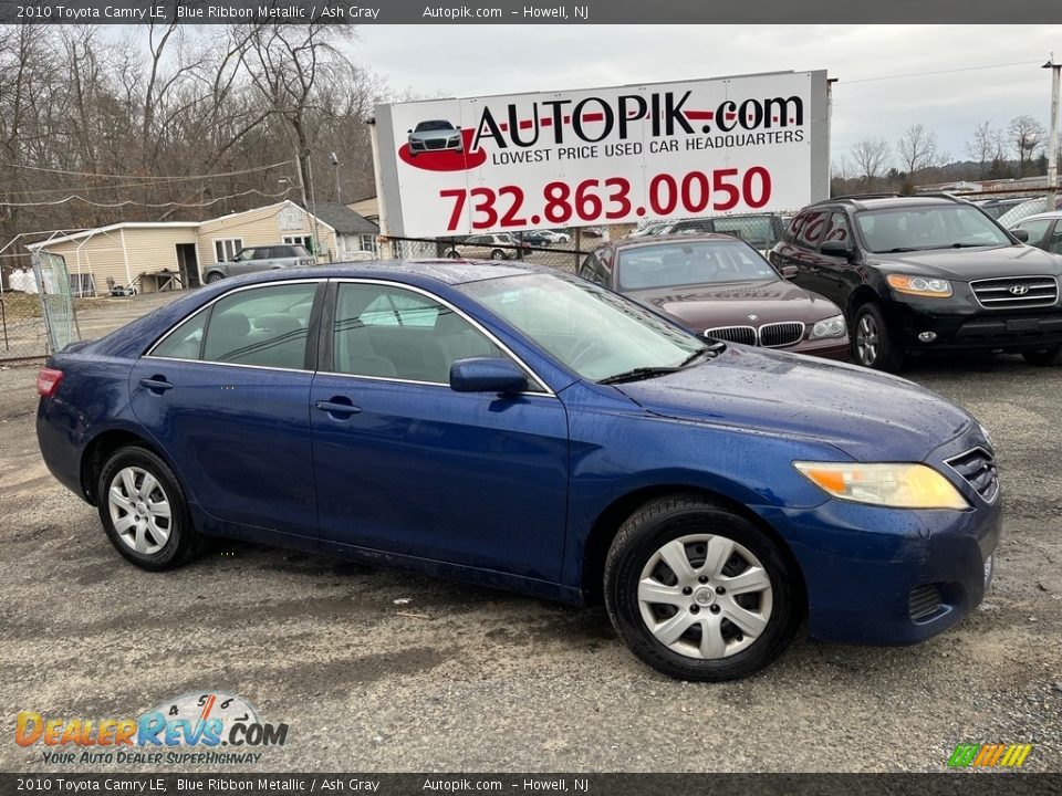 2010 Toyota Camry LE Blue Ribbon Metallic / Ash Gray Photo #1