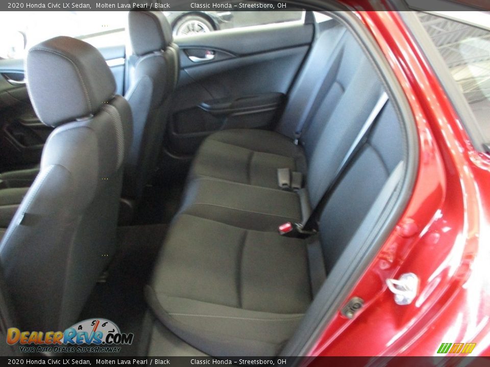 2020 Honda Civic LX Sedan Molten Lava Pearl / Black Photo #24