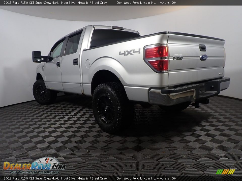 2013 Ford F150 XLT SuperCrew 4x4 Ingot Silver Metallic / Steel Gray Photo #12