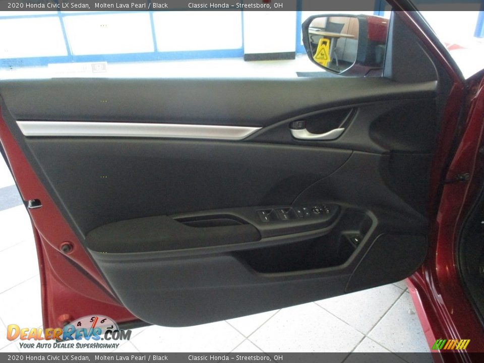 2020 Honda Civic LX Sedan Molten Lava Pearl / Black Photo #25