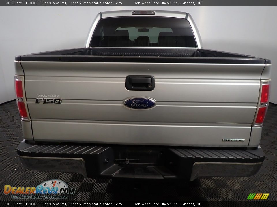 2013 Ford F150 XLT SuperCrew 4x4 Ingot Silver Metallic / Steel Gray Photo #13