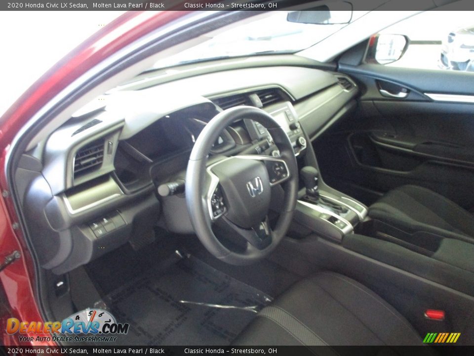 2020 Honda Civic LX Sedan Molten Lava Pearl / Black Photo #26
