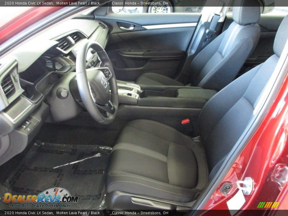 2020 Honda Civic LX Sedan Molten Lava Pearl / Black Photo #27