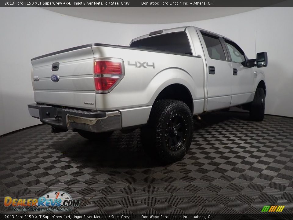 2013 Ford F150 XLT SuperCrew 4x4 Ingot Silver Metallic / Steel Gray Photo #15