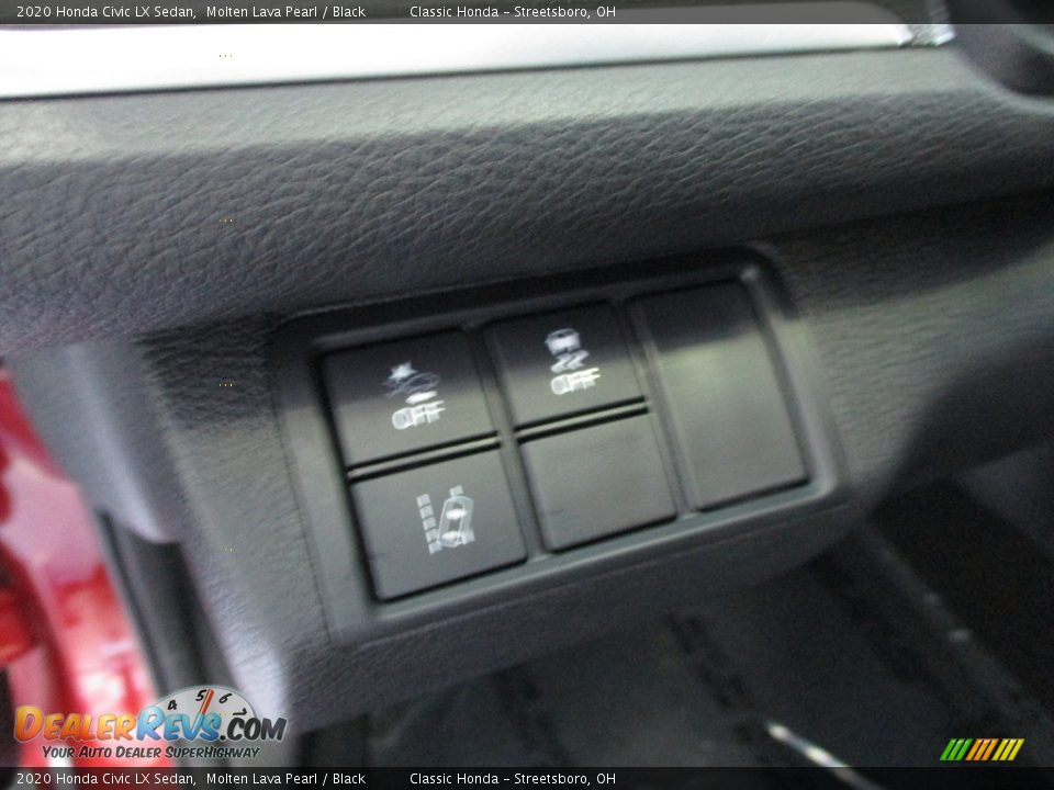 2020 Honda Civic LX Sedan Molten Lava Pearl / Black Photo #28