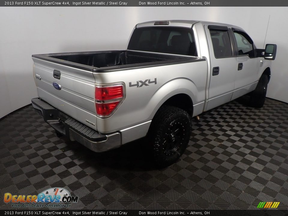 2013 Ford F150 XLT SuperCrew 4x4 Ingot Silver Metallic / Steel Gray Photo #16