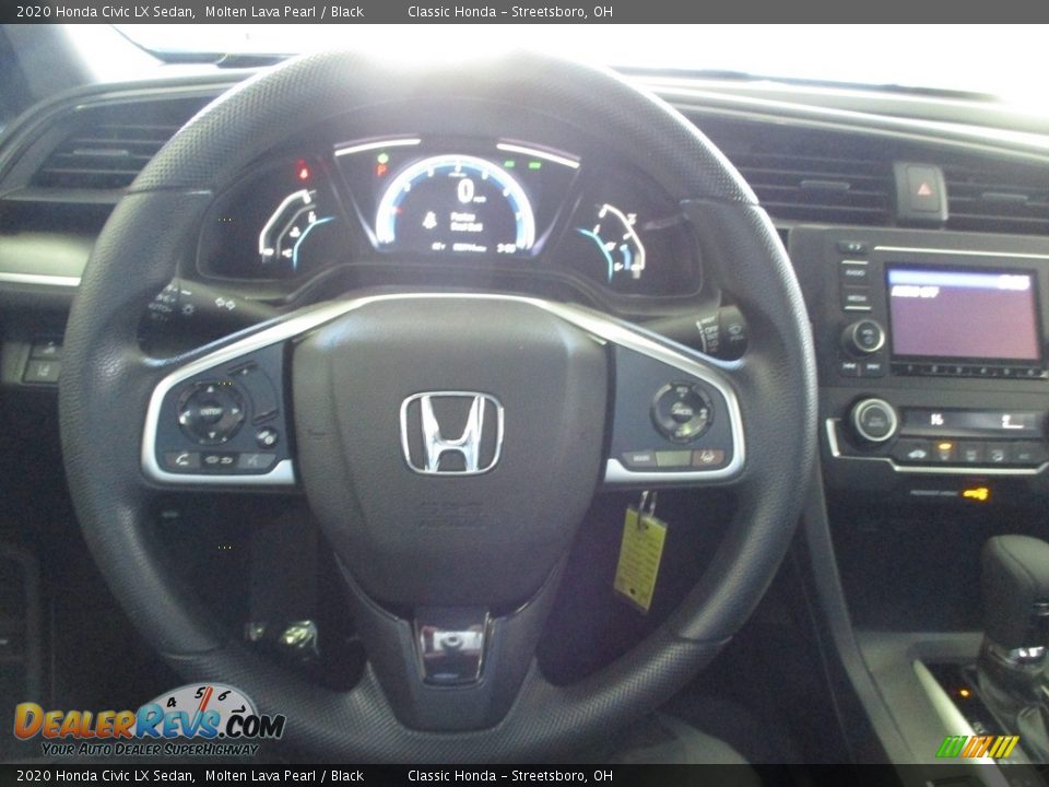 2020 Honda Civic LX Sedan Molten Lava Pearl / Black Photo #29