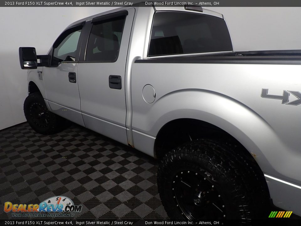 2013 Ford F150 XLT SuperCrew 4x4 Ingot Silver Metallic / Steel Gray Photo #17