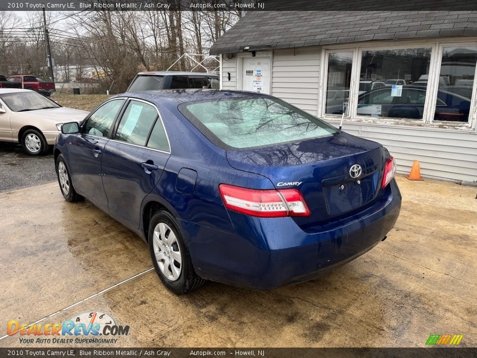 2010 Toyota Camry LE Blue Ribbon Metallic / Ash Gray Photo #5