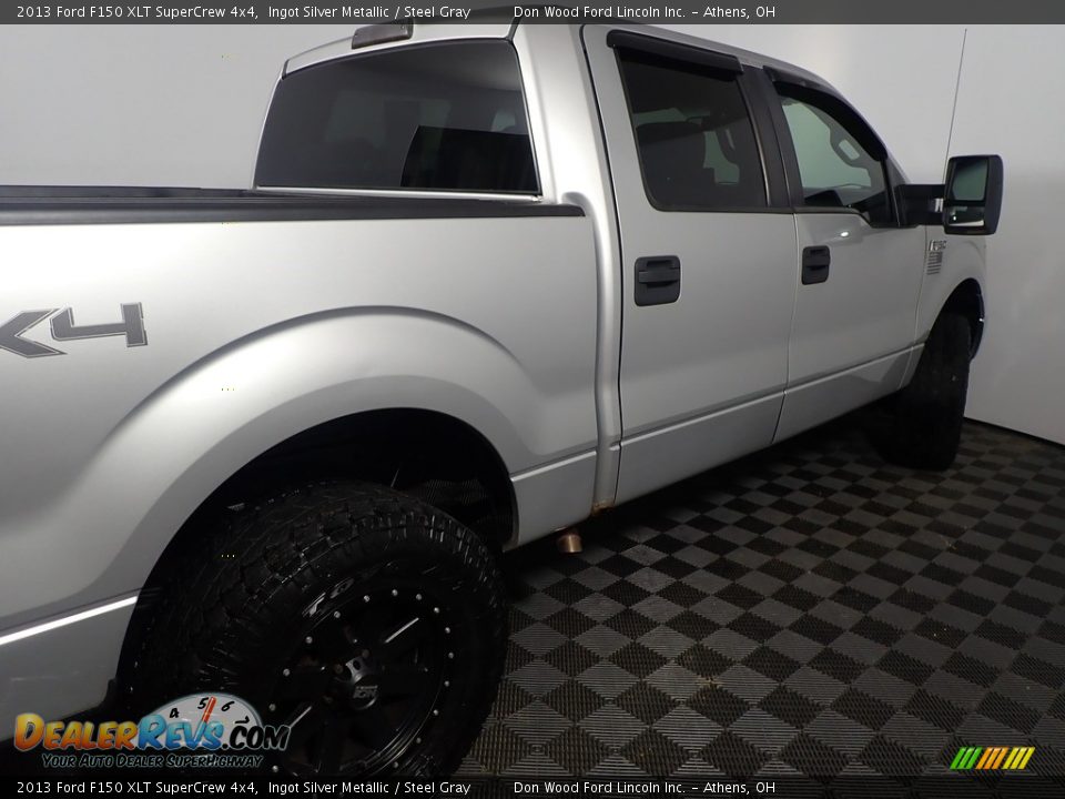2013 Ford F150 XLT SuperCrew 4x4 Ingot Silver Metallic / Steel Gray Photo #18