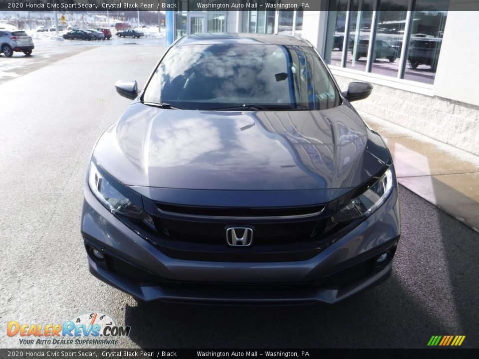 2020 Honda Civic Sport Sedan Crystal Black Pearl / Black Photo #4