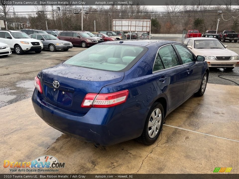 2010 Toyota Camry LE Blue Ribbon Metallic / Ash Gray Photo #6