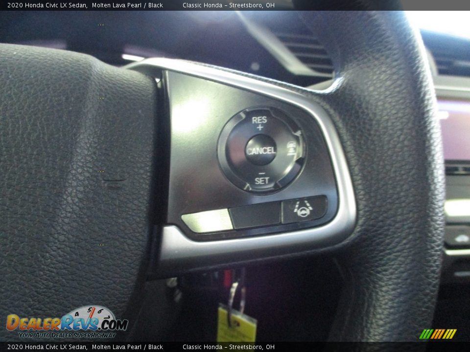 2020 Honda Civic LX Sedan Molten Lava Pearl / Black Photo #31