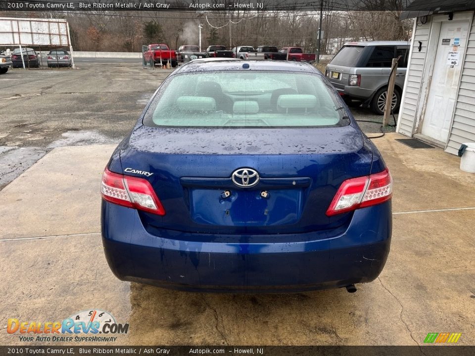 2010 Toyota Camry LE Blue Ribbon Metallic / Ash Gray Photo #7