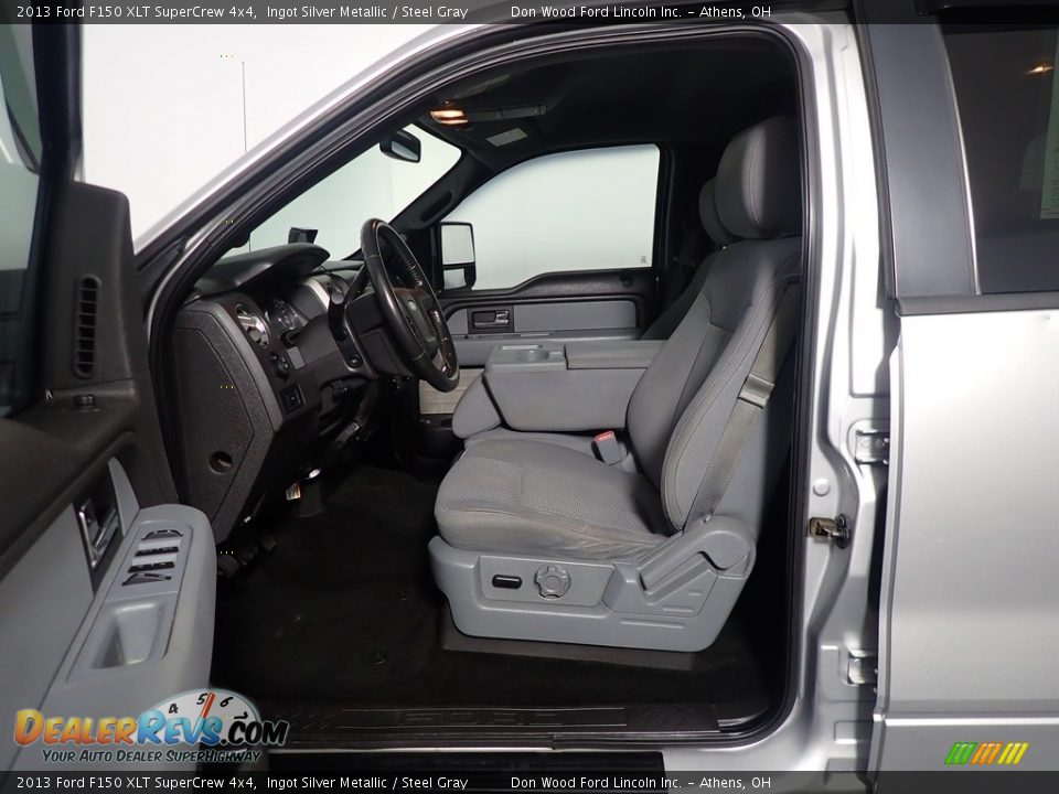 2013 Ford F150 XLT SuperCrew 4x4 Ingot Silver Metallic / Steel Gray Photo #21
