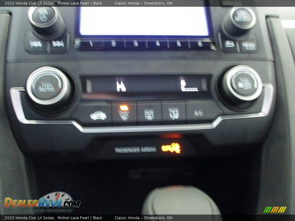 2020 Honda Civic LX Sedan Molten Lava Pearl / Black Photo #34