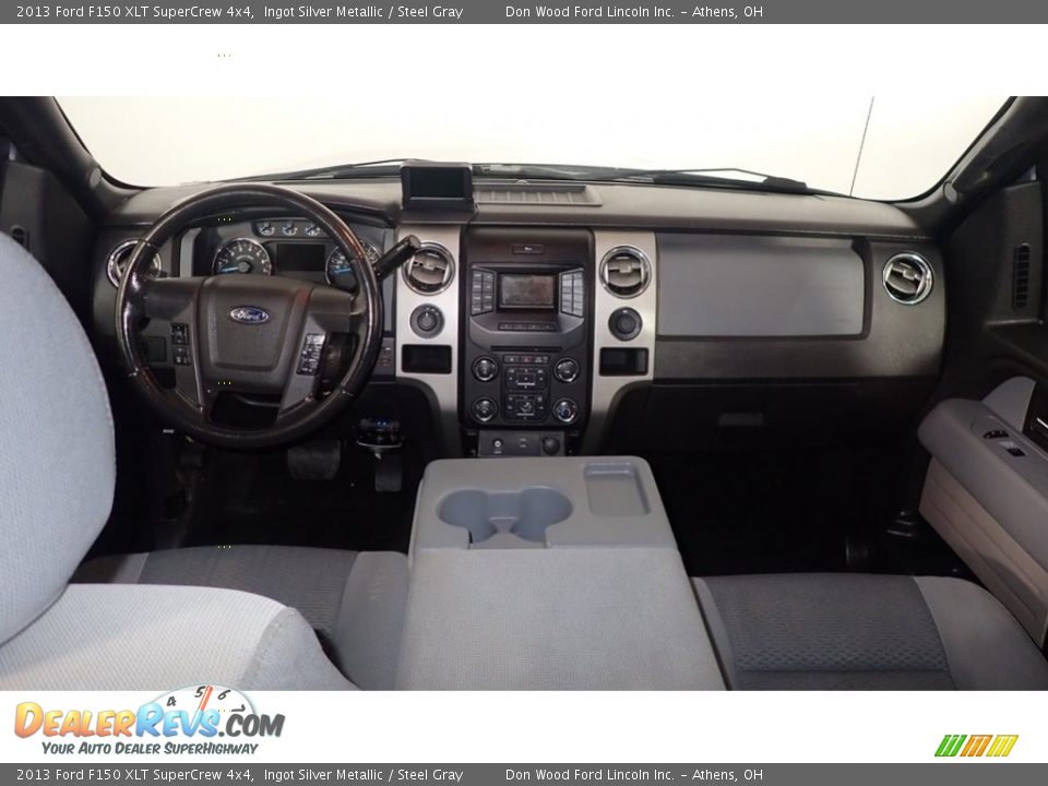 2013 Ford F150 XLT SuperCrew 4x4 Ingot Silver Metallic / Steel Gray Photo #23