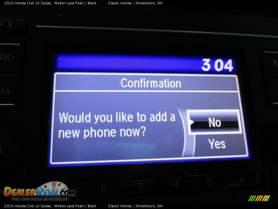 2020 Honda Civic LX Sedan Molten Lava Pearl / Black Photo #36