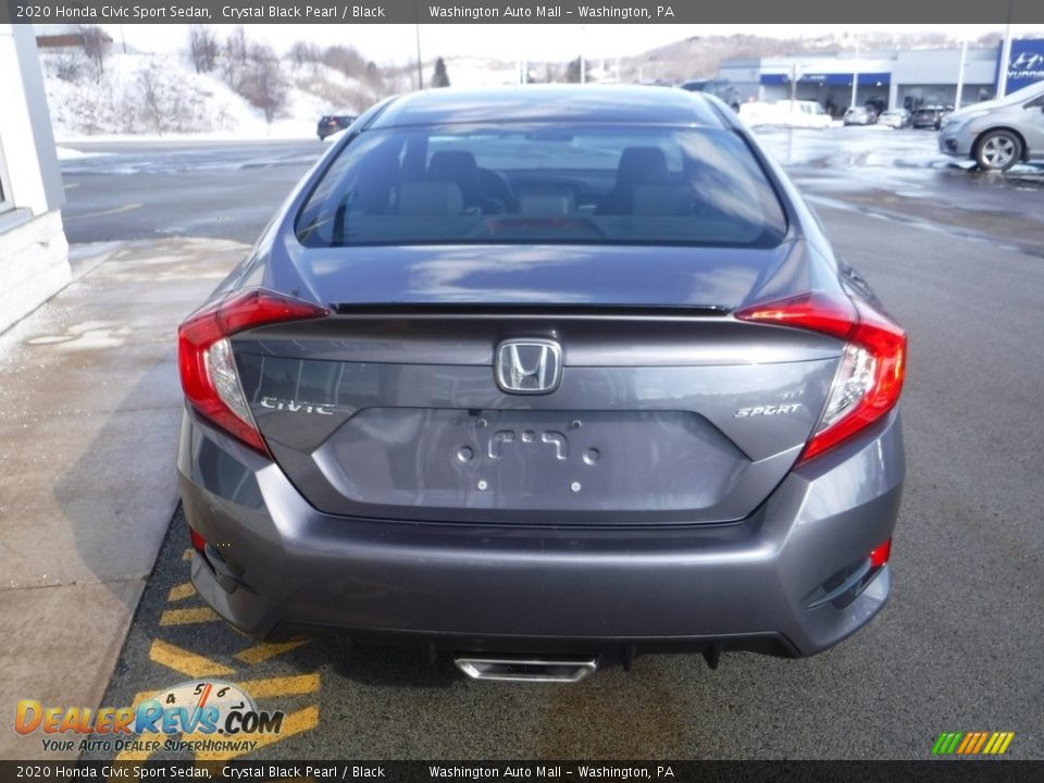 2020 Honda Civic Sport Sedan Crystal Black Pearl / Black Photo #8