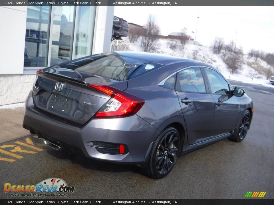 2020 Honda Civic Sport Sedan Crystal Black Pearl / Black Photo #9