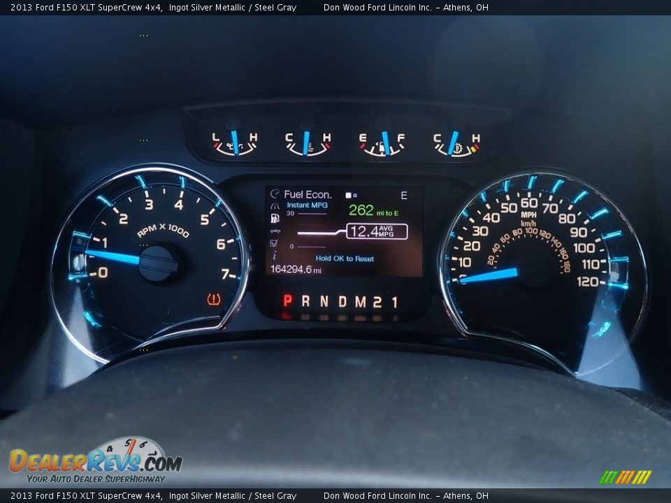 2013 Ford F150 XLT SuperCrew 4x4 Ingot Silver Metallic / Steel Gray Photo #27