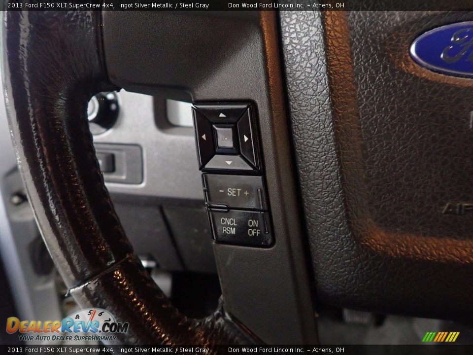 2013 Ford F150 XLT SuperCrew 4x4 Ingot Silver Metallic / Steel Gray Photo #28